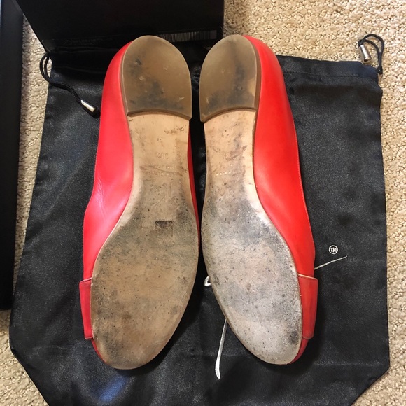 Giuseppe Zanotti red ballet flats - Picture 8 of 11